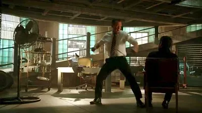 Cabe interrogating Evil Doer - Crazy Train