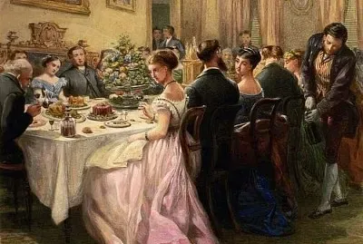 Dinner party jigsaw puzzle