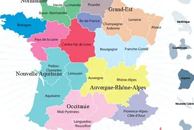 Les rÃ©gions franÃ§aises