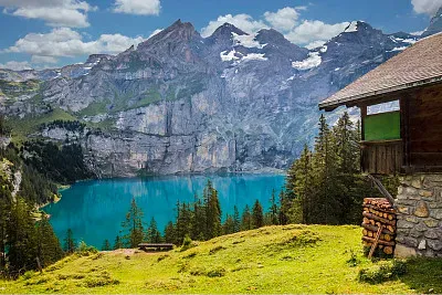 פאזל של lago oeschinen