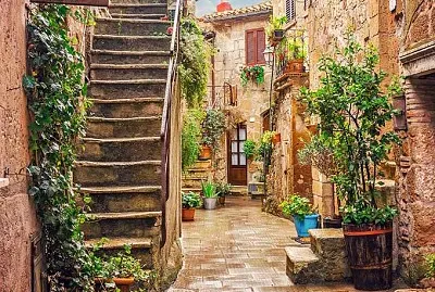 Beco en Pitigliano-Italia