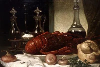  "BodegÃ³n de la langosta ", de Dionisio Fierros