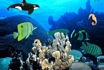 in fondo al mare - tux paint