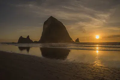 Haystack Rock Sunset