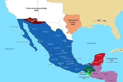 Territorios perdidos por MÃ©xico