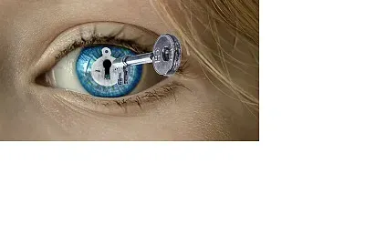 Å“il en forme de serrure