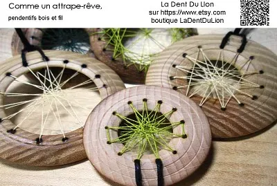 Comme un attrape-rÃªve, pendentifs, La Dent du Lion