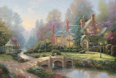 Bridge and cottage