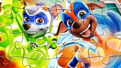 פאזל של mighty pups3