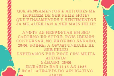Convite Setor Infantil 20/06