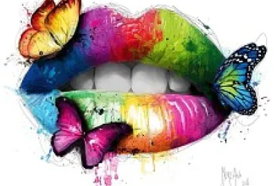 פאזל של Boca Colorida Com Paleta