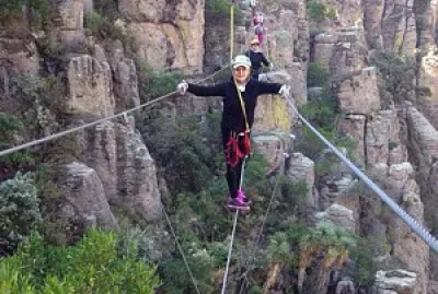 Sobre alambre Puente de Potrerillos