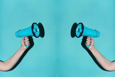 Loud and light blue jigsaw puzzle