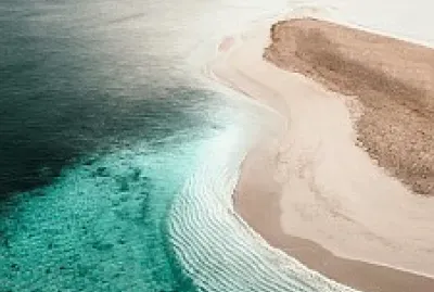 Praia vista aÃ©rea