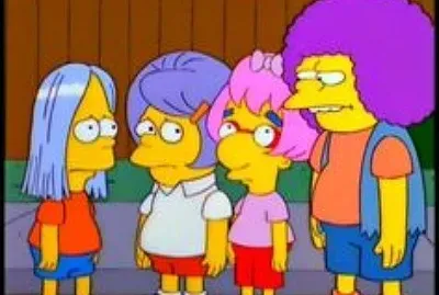 los simpsons peluca