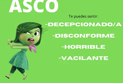 Asco y sus emociones