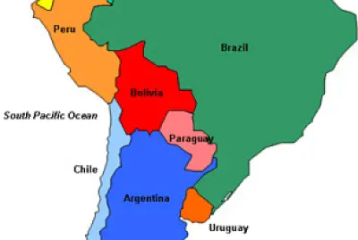Mapa de sur America