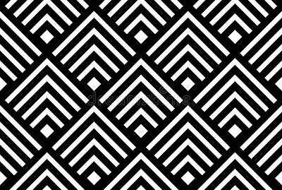 Seamless geometric  background, simple black and w