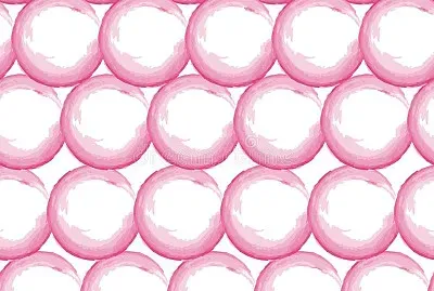 watercolor circles pink red seamless pattern tile