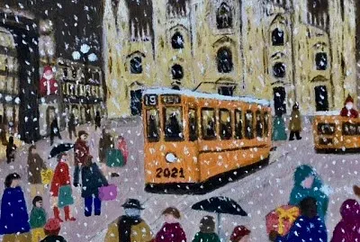 Milano sotto la neve jigsaw puzzle