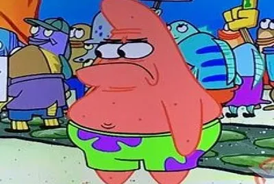 bob esponja patricio enojado