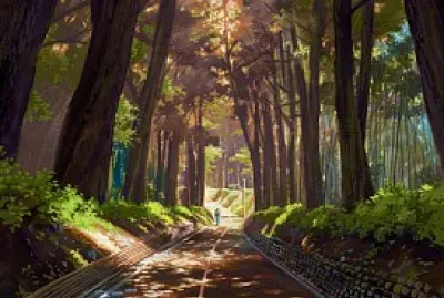 carretera en el bosque