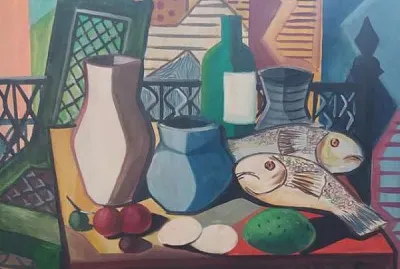 Natureza morta com peixes