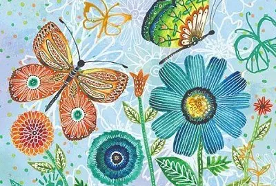 Mariposas y Flores