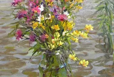 Florero sobre el rÃ­o