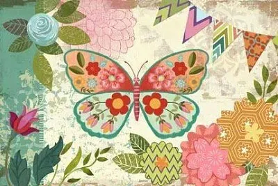 Mariposa con Banderines