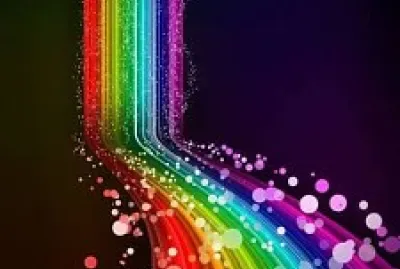 Arcoiris Fondo Negro