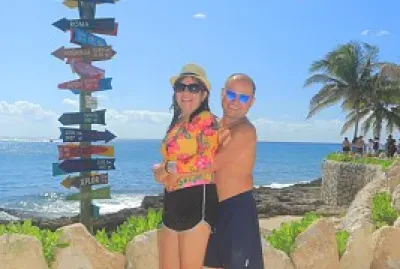 fotografia del mar de Cancun