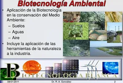 BiotecnologÃ­a en le ambiente