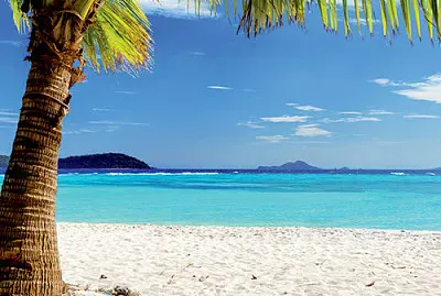 White sand beach