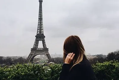 Paris in a cloudy day
