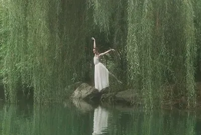 Lady at the lake