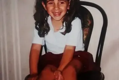 In this picture, I was wearing my school uniform