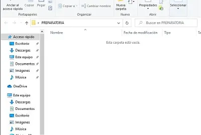 VENTANA DE UNA CARPETA