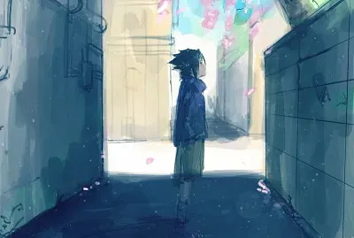 Sasuke pensando en Sakura