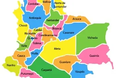 Mapa polÃ­tico de Colombia