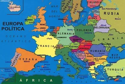 mapa de europa