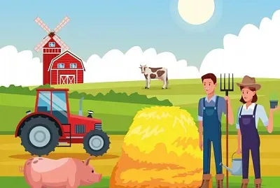 פאזל של animlaes de la granja