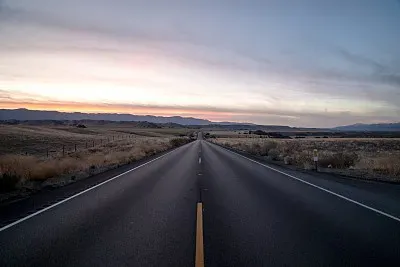 Sunset over the hills of Central California jigsaw puzzle