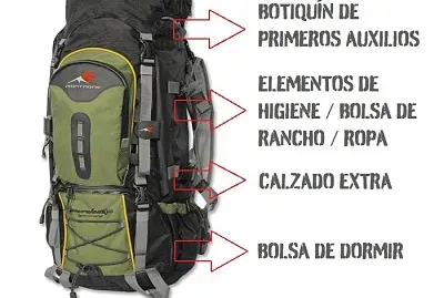 Mochila de campamento