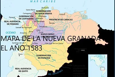 MAPA DE LA NUEVA GRANADA EN EL AÃ‘O 1583 jigsaw puzzle