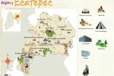 Mapa ecatepec regiÃ³n 5