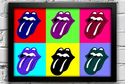 פאזל של pop art rolling stones