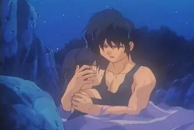 ranma abrasa a akane