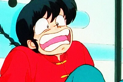 ranma con miedo a los gatos