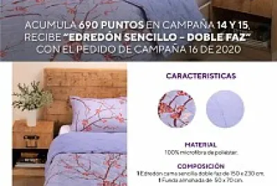 Edredon  cama cencilla